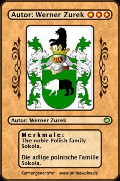 eBook: The noble Polish family Sokola. Die adlige polnische Familie Sokola.