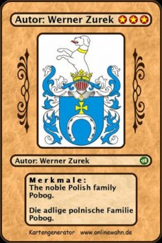 eBook: The noble Polish family Pobog. Die adlige polnische Familie Pobog.