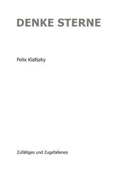 ebook: Denke Sterne