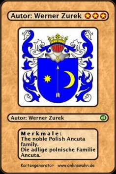 eBook: The noble Polish Ancuta family. Die adlige polnische Familie Ancuta.