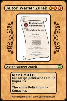 eBook: Die adlige polnische Familie Kopasina. The noble Polish family Kopasina.