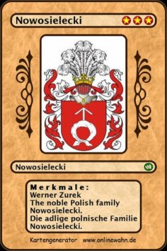 eBook: The noble Polish family Nowosielecki. Die adlige polnische Familie Nowosielecki.