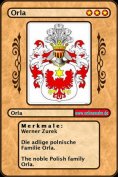 eBook: Die adlige polnische Familie Orla. The noble Polish family Orla.