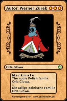 eBook: The noble Polish family Orla Glowa. Die adlige polnische Familie Orla Glowa.