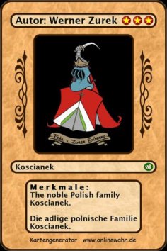 eBook: The noble Polish family Koscianek. Die adlige polnische Familie Koscianek.