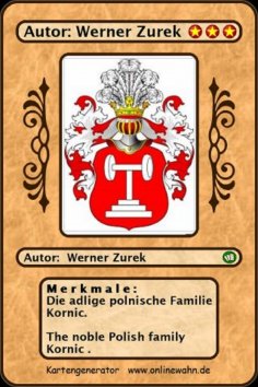 ebook: Die adlige polnische Familie Kornic. The noble Polish family Kornic .