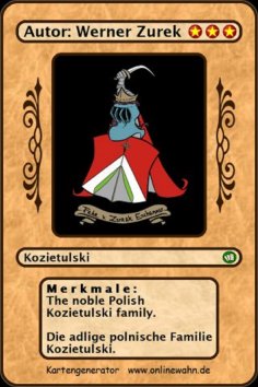 eBook: The noble Polish Kozietulski family. Die adlige polnische Familie Kozietulski.
