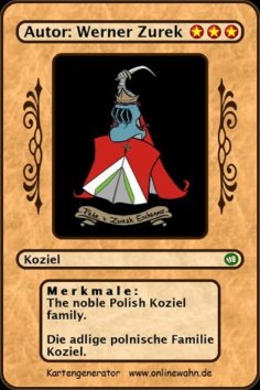 ebook: The noble Polish Koziel family. Die adlige polnische Familie Koziel.