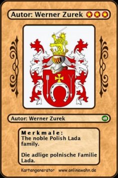 eBook: The noble Polish Lada family. Die adlige polnische Familie Lada.