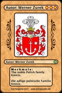 ebook: The noble Polish family Kmicic. Die adlige polnische Familie Kmicic.