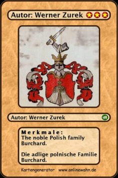 eBook: The noble Polish family Burchard. Die adlige polnische Familie Burchard.
