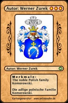 ebook: The noble Polish family Komorowski. Die adlige polnische Familie Komorowski.