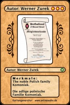 eBook: The noble Polish family Komoniak. Die adlige polnische Familie Komoniak.