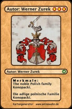 eBook: The noble Polish family Konopacki. Die adlige polnische Familie Konopacki.
