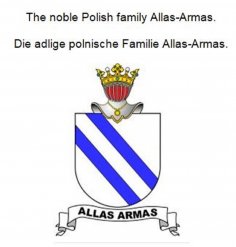 eBook: The noble Polish family Allas-Armas. Die adlige polnische Familie Allas-Armas.