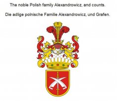 eBook: The noble Polish family Alexandrowicz, and counts. Die adlige polnische Familie Alexandrowicz, und G