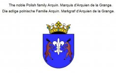 eBook: The noble Polish family Arquin. Marquis d'Arquien de la Grange. Die adlige polnische Familie Arquin.