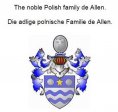 eBook: The noble Polish family de Allen. Die adlige polnische Familie de Allen.