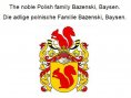 eBook: The noble Polish family Bazenski, Baysen. Die adlige polnische Familie Bazenski, Baysen.