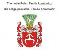 eBook: The noble Polish family Abratowicz. Die adlige polnische Familie Abratowicz.