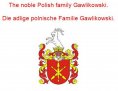 eBook: The noble Polish family Gawlikowski. Die adlige polnische Familie Gawlikowski.