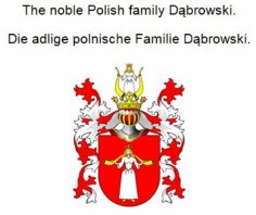 eBook: The noble Polish family Dabrowski. Die adlige polnische Familie Dabrowski.