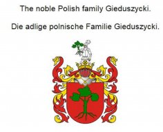 eBook: The noble Polish family Gieduszycki. Die adlige polnische Familie Gieduszycki.