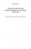 eBook: Verzeichnis der Ein- und Ausgemeindungen in Thüringen 1920-1945