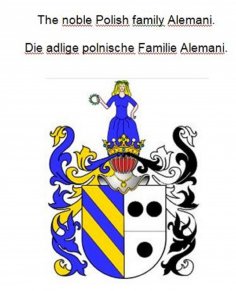 eBook: The noble Polish family Alemani. Die adlige polnische Familie Alemani.