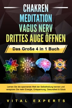 eBook: CHAKREN | MEDITATION | VAGUS NERV | DRITTES AUGE ÖFFNEN - Das Große 4 in 1 Buch: Lernen Sie die span