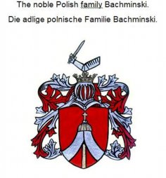 ebook: The noble Polish family Bachminski. Die adlige polnische Familie Bachminski.