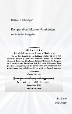 eBook: Kompendium Musiker-Anekdoten  Dritter Band 1835-1842