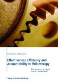 eBook: Effectiveness, Efficiency and Accountability in Philanthropy