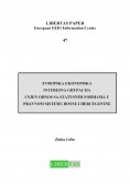 ebook: Evropska Ekonomska Interesna Grupacija I Njen Odnos sa Statusnim Formama u Pravnom Sistemu Bosne I H