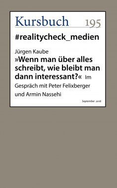 eBook: "Wenn man über alles schreibt, wie bleibt man dann interessant?"