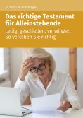 eBook: Das richtige Testament für Alleinstehende