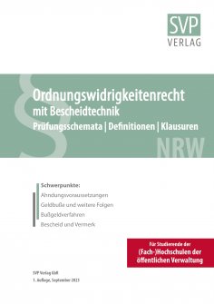 eBook: Ordnungswidrigkeitenrecht mit Bescheidtechnik