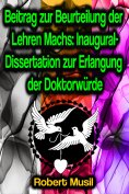 eBook: Beitrag zur Beurteilung der Lehren Machs: Inaugural-Dissertation zur Erlangung der Doktorwürde