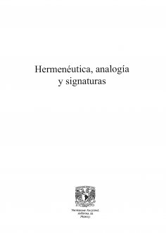 eBook: Hermenéutica, analogía y signaturas