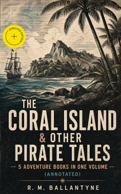 eBook: THE CORAL ISLAND & OTHER PIRATE TALES – 5 Adventure Books in One Volume (Annotated)