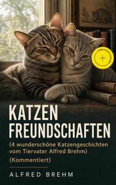 ebook: Katzenfreundschaften (4 wunderschöne Katzengeschichten vom Tiervater Alfred Brehm) (Kommentiert)