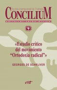 eBook: Estudio crítico del movimiento «Ortodoxia radical». Concilium 355 (2014)