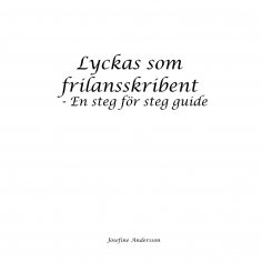 eBook: Lyckas som frilansskribent