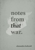 eBook: NOTES FROM THAT WAR