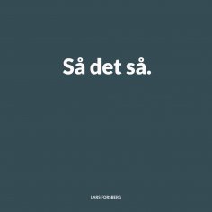 eBook: Så det så.
