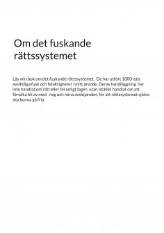 ebook: Om det fuskande rättssystemet