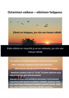 eBook: Ostamisen vaikeus - elämisen helppous